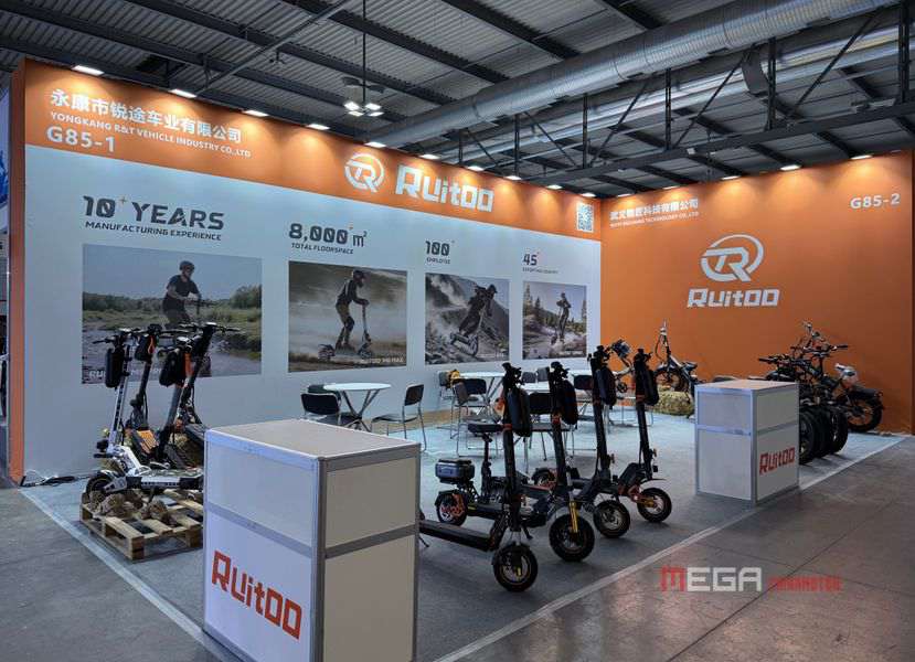Chinese Electric Scooters、Off-roads and Kick-scooters Shine at EICMA 2025: Innovation Driving the Future of Mobility Chinese Electric Two wheeler Brands Shine at EICMA 2025 China Electric Motorcycle news MEGA CHINAMOTOR RUITOO