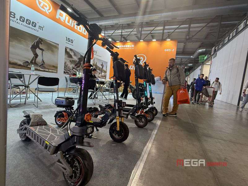 Chinese Electric Scooters、Off-roads and Kick-scooters Shine at EICMA 2025: Innovation Driving the Future of Mobility Chinese Electric Two wheeler Brands Shine at EICMA 2025 China Electric Motorcycle news MEGA CHINAMOTOR RUITOO 03
