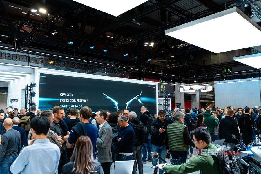FASTER TO THE FUTURE: CFMOTO Unveils Next Generation Products and Innovations to A Packed 2025 EICMA Audience FASTER TO THE FUTURE: CFMOTO Unveils Next Generation Products and Innovations to A Packed 2025 EICMA Audience CFMOTO EICAM 2025 Newsletter Photo China Motorcycle news MEGA CHINAMOTOR 1