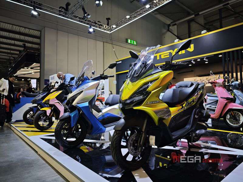 From China to the World —— Chinese Scooter Brands Shine at EICMA 2025 From China to the World —— Chinese Scooter Brands Shine at EICMA 2025 Chinese Scooter Brands Shine at EICMA 2025 China Motorcycle news MEGA CHINAMOTOR TEYIN 06