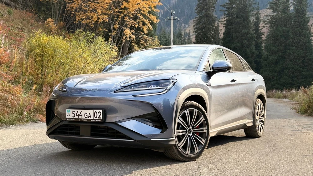BYD Sealion 7 казахстан тест сбоку спереди шимбулак