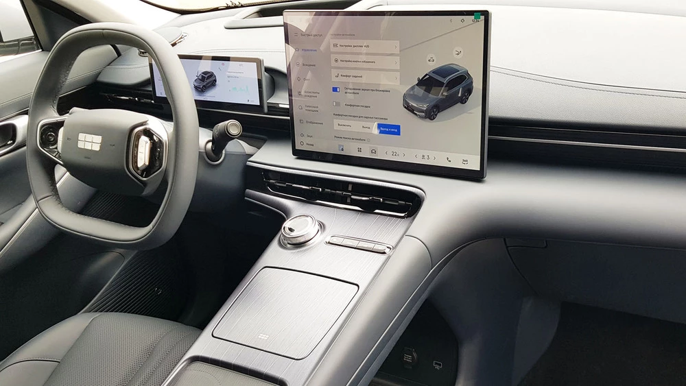 Geely EX5 белорусской сборки в беларуси салон интерьер