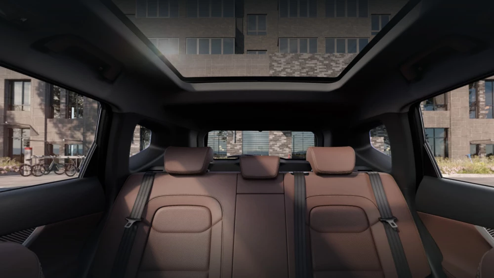 Tenet T7 с полным приводом комплектации салон интерьер второй ряд сиденья панорама