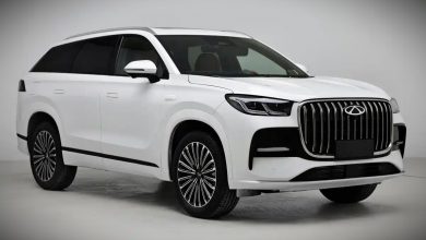 В Китае Chery Tiggo 9 подтвердил обновленный дизайн передней части с широкой интегрированной решеткой.