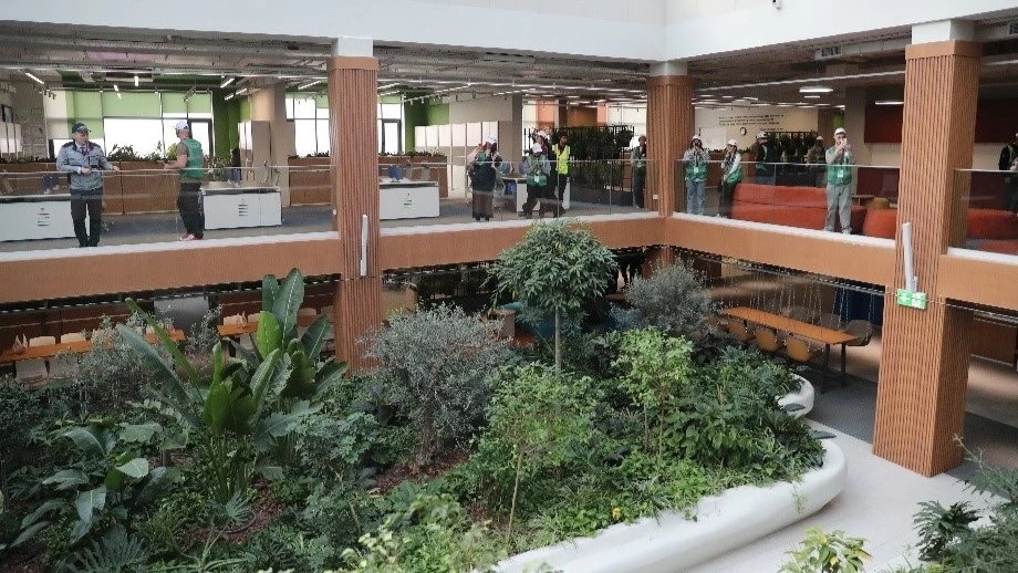 завод Astana Motors Manufacturing Kazakhstan AMMKZ зимний сад