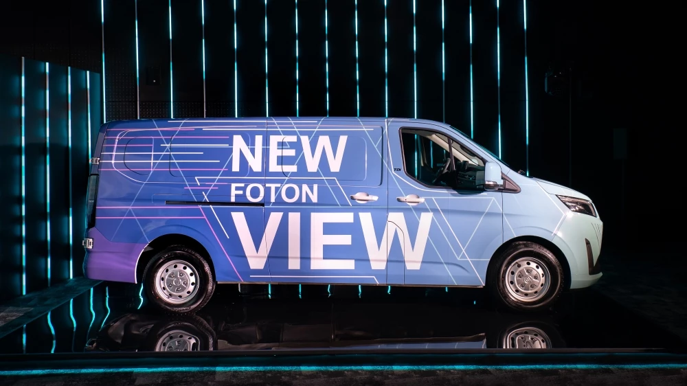 Foton View фургон презентация в России сбоку