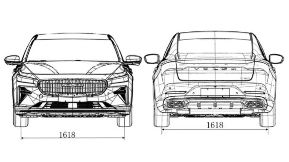 Изображение седана Volga из ОТТС спереди сзади