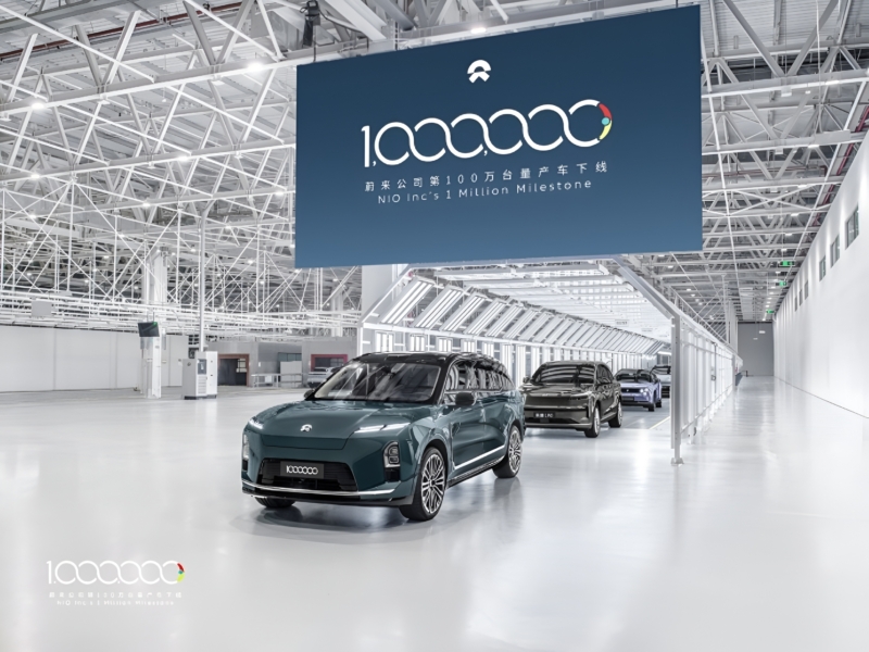 В Китае Nio достигла миллионного рубежа производства автомобилей и нацелена на ежегодный рост продаж 40-50%.