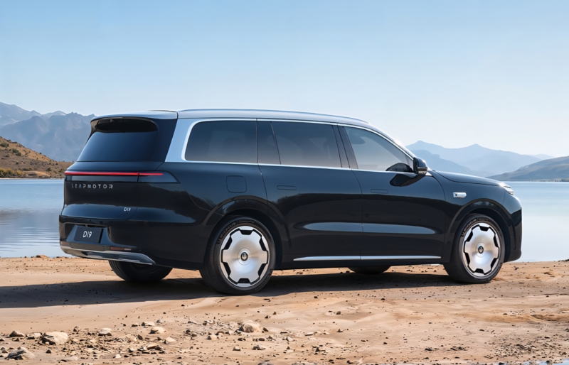 В Китае Leapmotor D19 успешно продемонстрировал первый в мире тест на одновременный прорыв двух шин в экстремальных условиях льда.