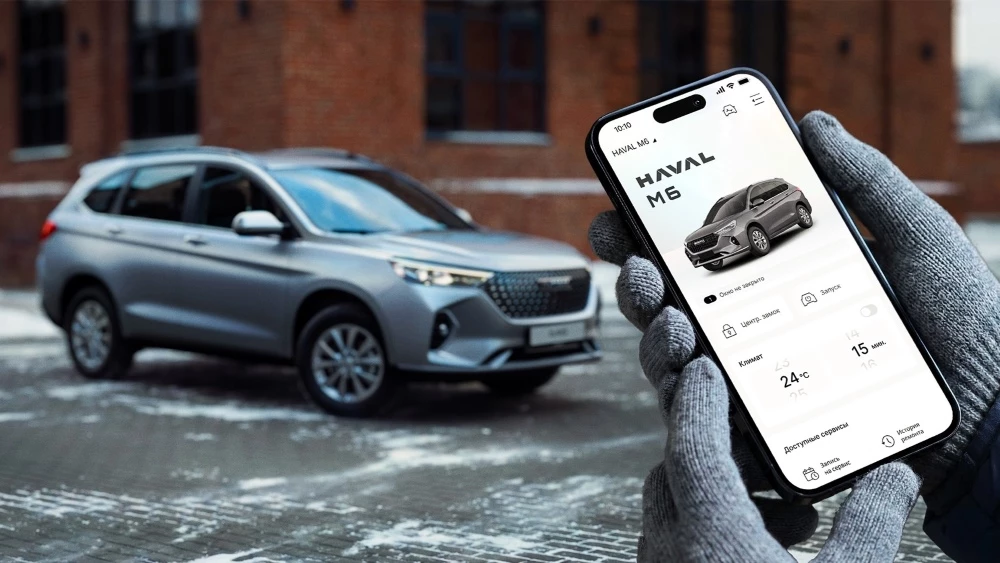 Haval M6 сбоку спереди GWM Connection