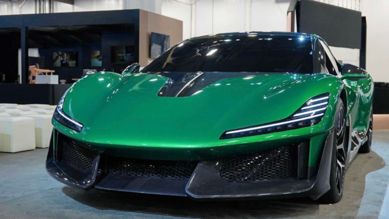 В Китае представлен спорткар Dreame, оснащенный четырьмя электромоторами и мощностью 1876 л.с.