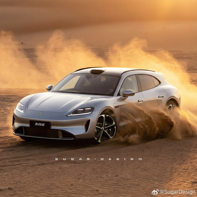 В Китае Porsche Taycan-inspired Saic Z7 от бренда HIMA Saic выпустил новые тизеры.