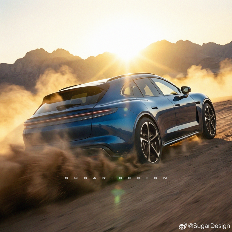 В Китае Porsche Taycan-inspired Saic Z7 от бренда HIMA Saic выпустил новые тизеры.