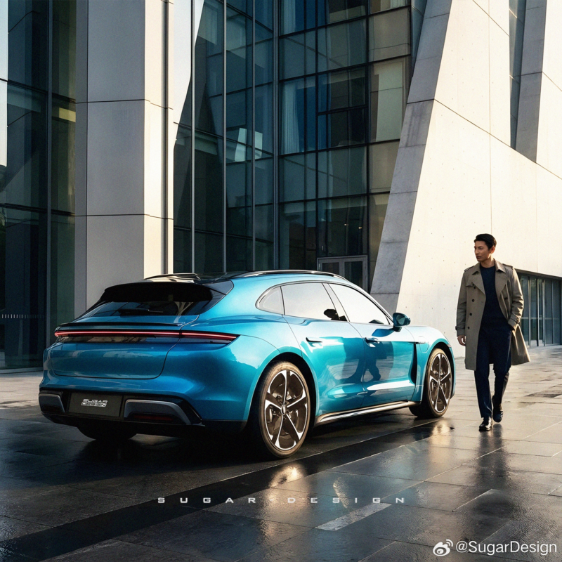 В Китае Porsche Taycan-inspired Saic Z7 от бренда HIMA Saic выпустил новые тизеры.