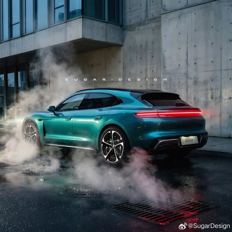 В Китае Porsche Taycan-inspired Saic Z7 от бренда HIMA Saic выпустил новые тизеры.