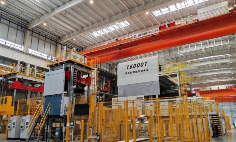 В Китае заработала крупнейшая мировая линия литья под давлением мощностью 16 000 тонн от Dongfeng.