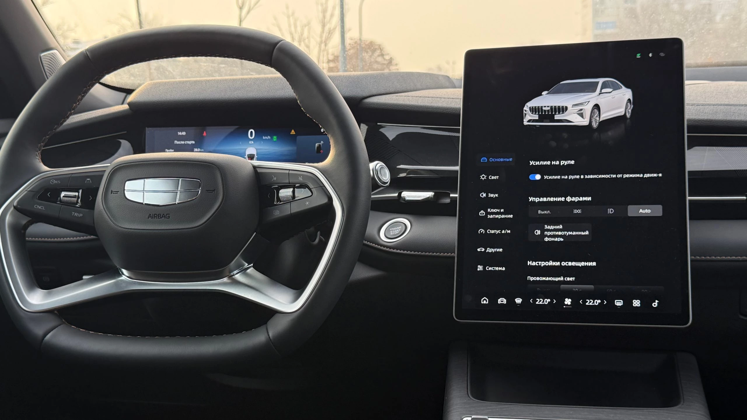 Geely Galaxy Preface в Казахстане салон интерьер