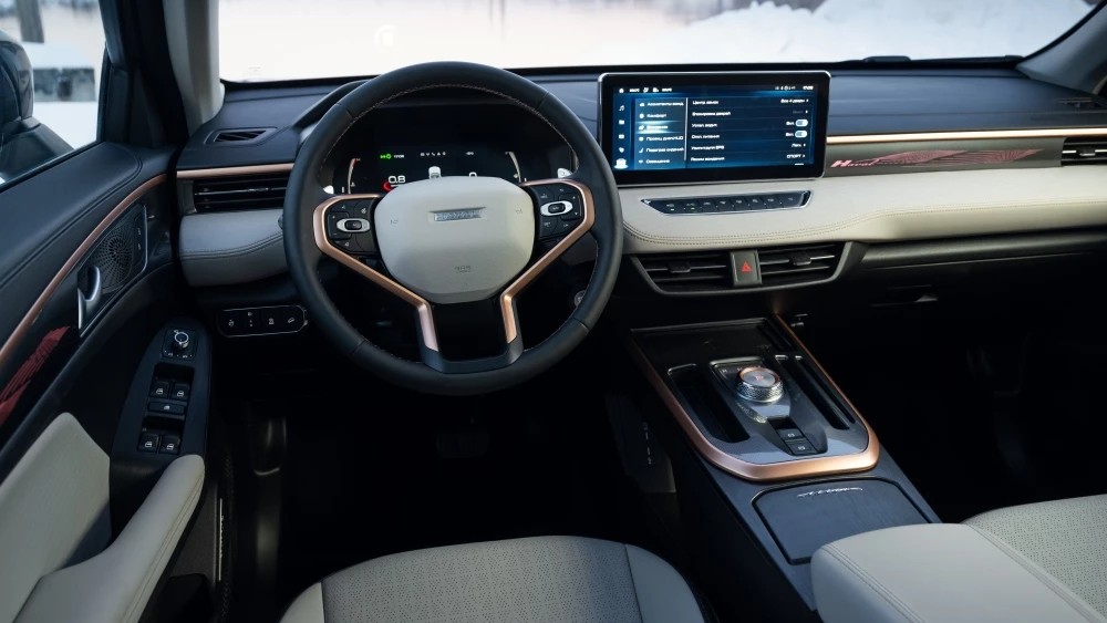 Обновленный кроссовер Haval Jolion салон интерьер