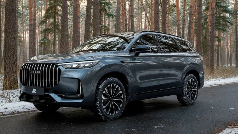 jaecoo j8 сбоку спереди авилон