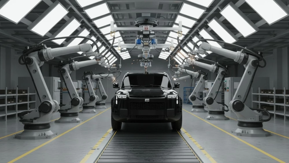 Rox 01 на конвейере завода «Автотор» спереди